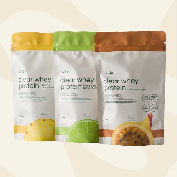 Clear Whey Pouch 84g - Kit 3 Sabores